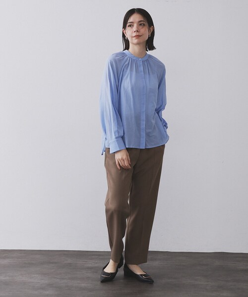 OPAQUE.CLIP（オペークドットクリップ） ブラウス シャツ 2WAYシアー