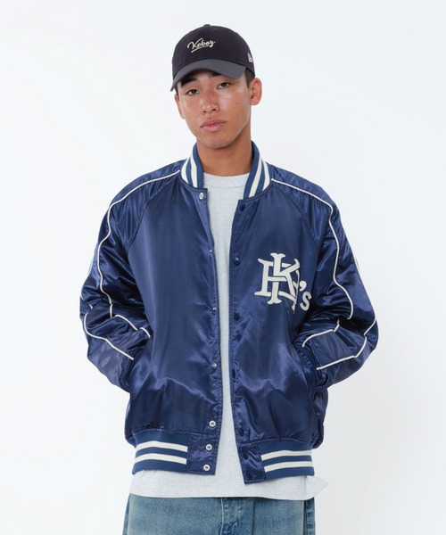 KEBOZ（ケボズ） スタジャン SATIN VARSITY JACKET メンズ : ZOZOTOWN