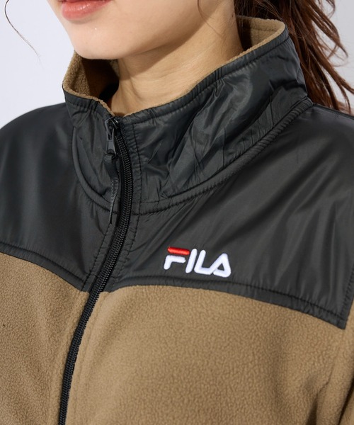 FILA（フィラ） コート アウター マイクロフリース 切り替えスタンド