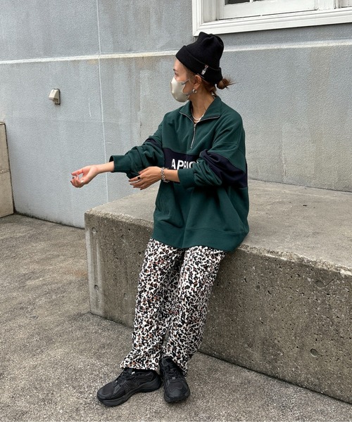 パンツ 「XSサイズあり」レオパードイージーパンツ レディース