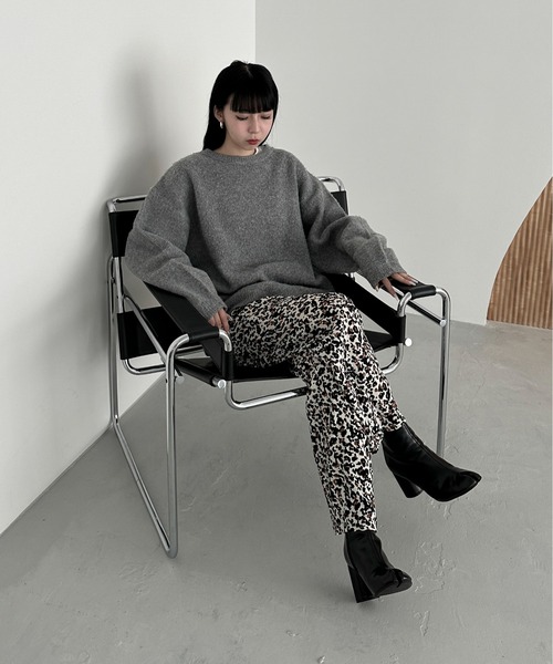 パンツ 「XSサイズあり」レオパードイージーパンツ レディース