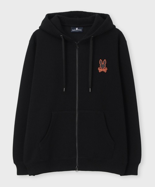 Psycho Bunny（サイコバニー） パーカー ワンポイントバニー ワッフル