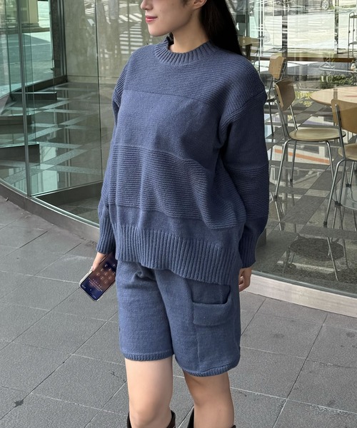 madrepadre セットアップ オーバーサイズニットショートパンツ