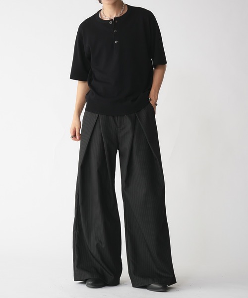 selle glant（セレグランテ） スラックス CROSS TUCK WIDE SLACKS