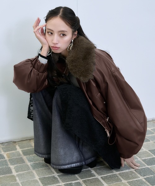 HARE（ハレ） ブルゾン アウター 2WAYエリファーステンブルゾン(HARE