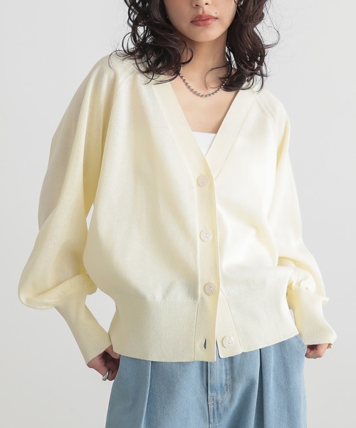 for/c（フォーシー） カーディガン 「新色追加」Vネックシアー