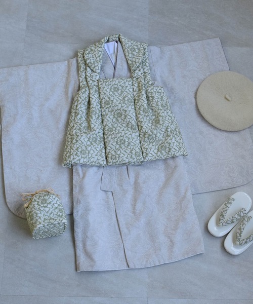 utatane 着物 七五三3歳用被布コートセット 女の子 ひよこ商店