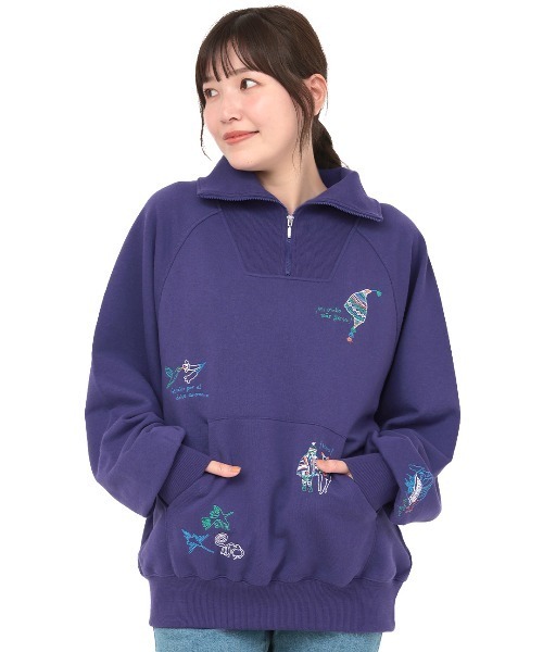 貴重品 日本未発売 バルセロナ 刺繍 ハーフジップ 貴重品 日本未発売