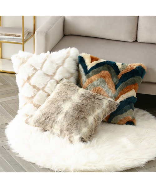 Francfranc（フランフラン） クッション クッションカバー ファー