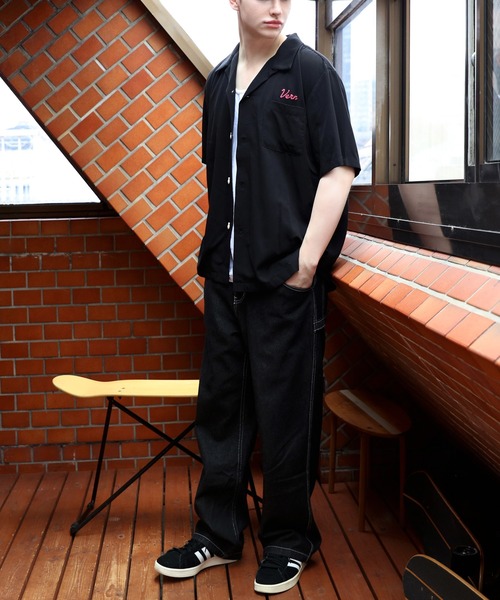 HOUSTON（ヒューストン） シャツ ボーリングシャツ(OLD SCHOOL) メンズ