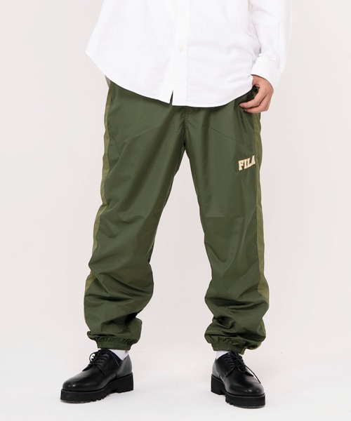 FILA（フィラ） パンツ 裏メッシュ カレッジ サイド ロゴ ルーズ