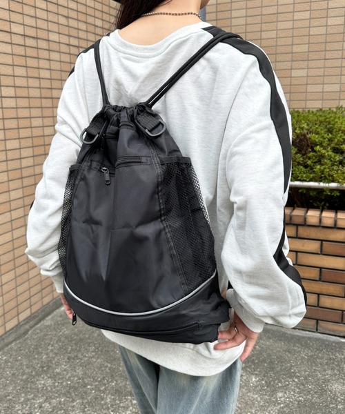CLEA デイバック リュック メッシュ袋付き 2WAY ナップザック/リュック