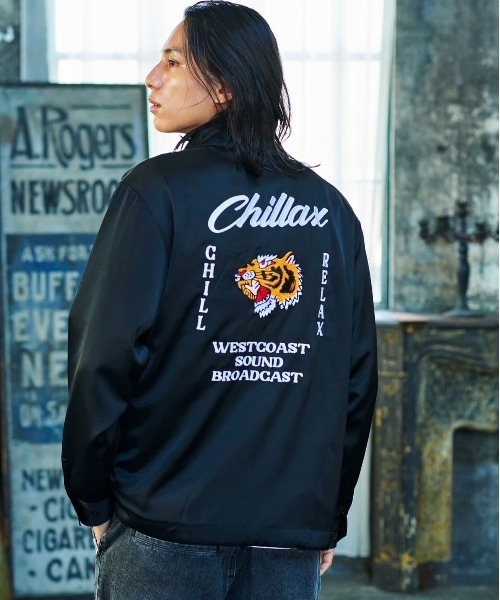 chillax（チラックス） コート ジャケット サテンワークジャケット