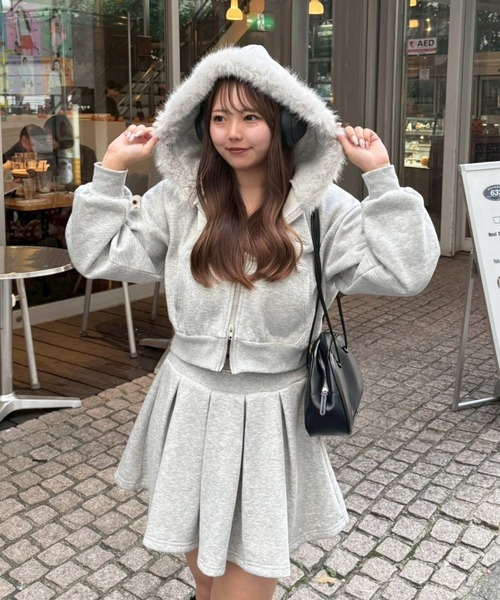 continuer de NICE CLAUP ワンピース 「上下SET」ファーパーカー