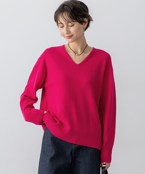 23区（ニジュウサンク） ニット セーター カシミヤブレンド Vネック