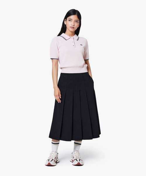 LACOSTE（ラコステ） スカート ミディプリーツスカート : ZOZOTOWN