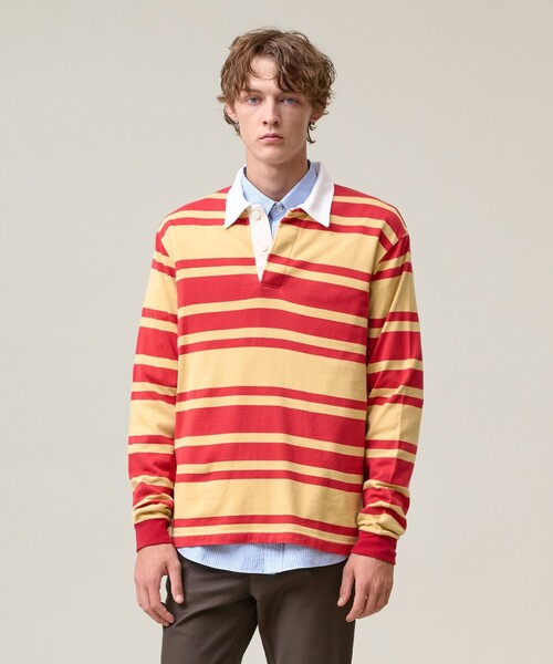 J.PRESS（J.プレス） ポロシャツ ソフトタッチコットンマルチボーダー