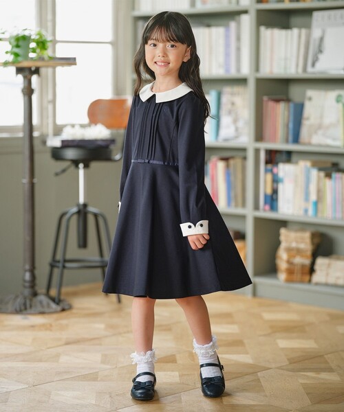 組曲（KUMIKYOKU） ワンピース 「110-140cm」KUMIKYOKU NAVY