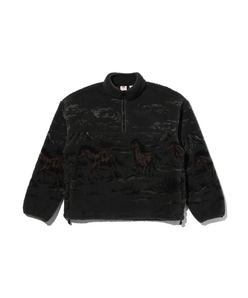 Levi's（リーバイス） ブルゾン アウター ハーフジップフリース メンズ