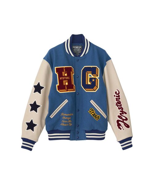 HYSTERIC GLAMOUR（ヒステリックグラマー） スタジャン TURN THE MUSIC