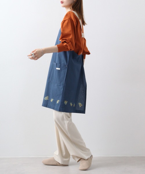 FUNALIVE（ファンアライブ） エプロン PAGE ONE フラワーミモザ H型