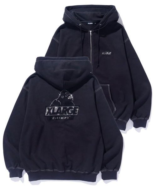 XLARGE（エクストラ ラージ） パーカー RHINESTONE OG ZIP HOODED