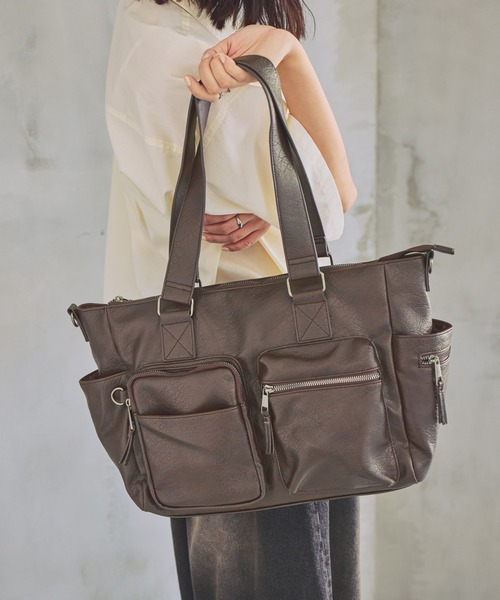 PBLIM ボストンバッグ 「UNISEX/PCポケット付き/500mlペットボトルも