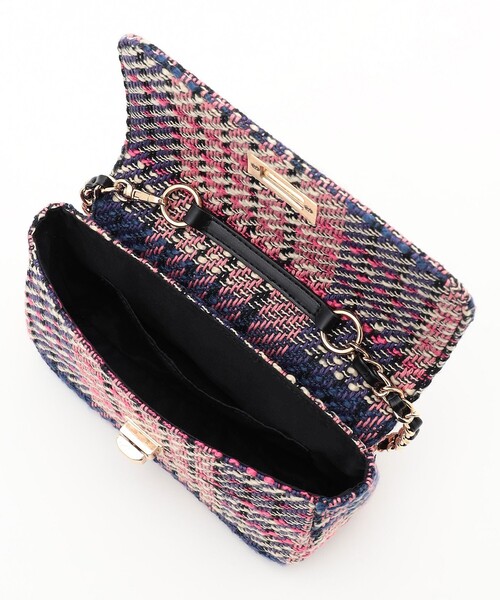 ANY SIS（エニィスィス） ショルダーバッグ バッグ ツイードチェーン