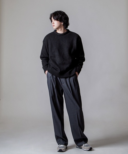 ZIP FIVE -White Line- セーター ニット 「White Line」 リラックス