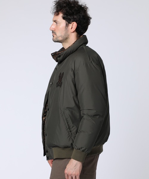 Psycho Bunny（サイコバニー） ブルゾン アウター レオパードタフタ