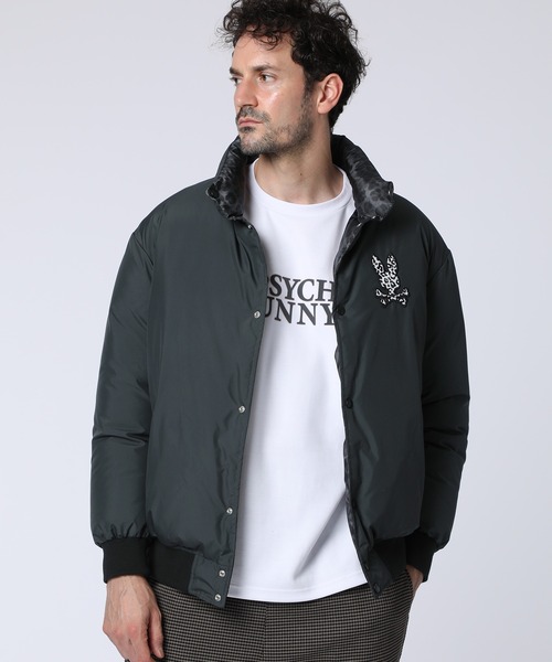 Psycho Bunny（サイコバニー） ブルゾン アウター レオパードタフタ