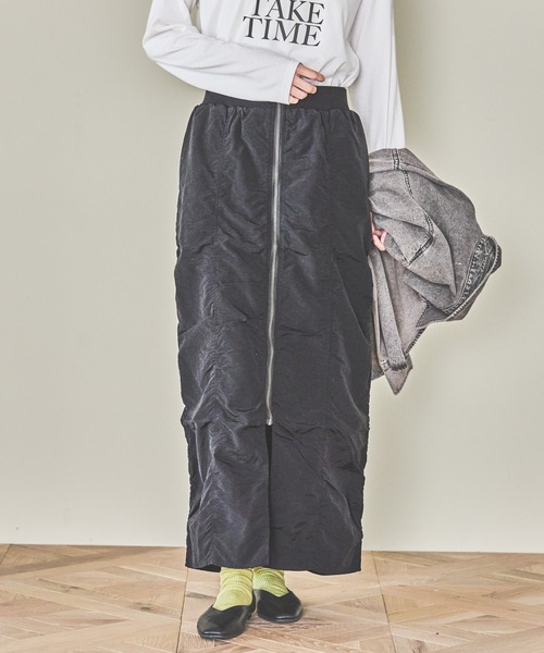 LAKOLE（ラコレ） スカート フロントZIPギャザースカート/147679