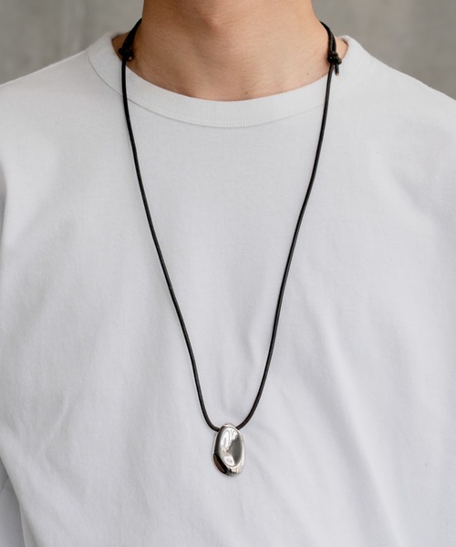 SINSS ネックレス Leather cord drop necklace / レザーコードドロップ
