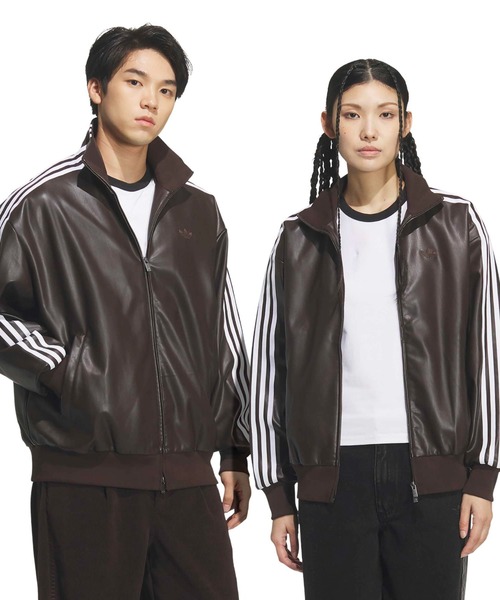 adidas（アディダス） コート ジャケット adidas PLEATHER 3STRIPES