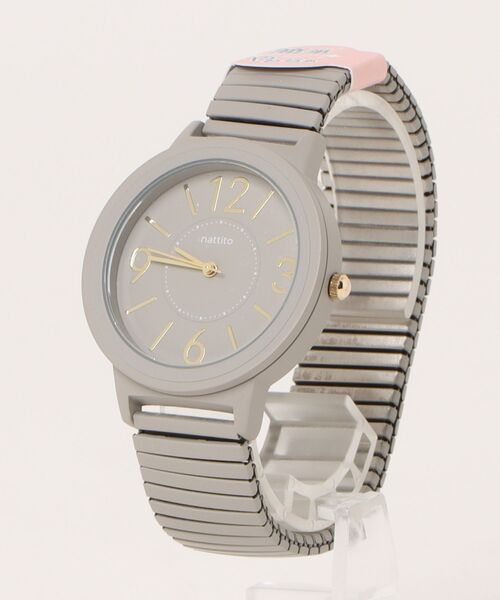 腕時計 「nattito/ナティート」 ワンカラー ジャバラウォッチ ソフジャ
