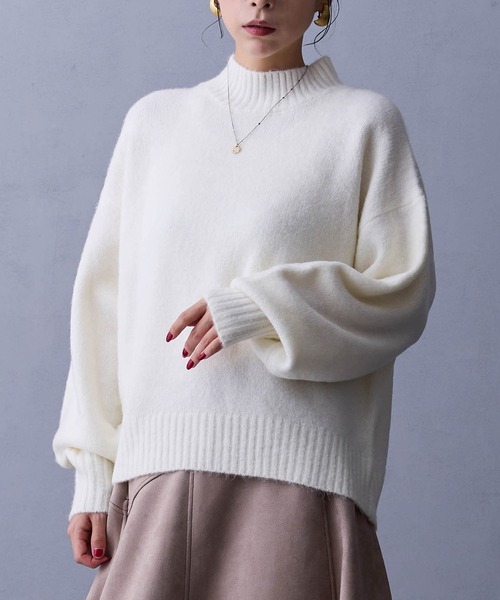 NICOLE white（ニコルホワイト） ニット セーター ハイネックニット