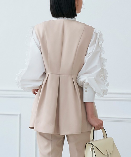 RUIRUE BOUTIQUE（ルイルエブティック） セットアップ パールボタン