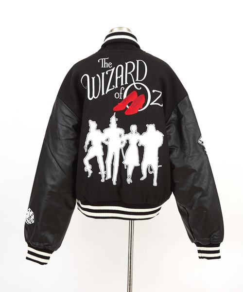 スタジャン a.p.o.v. オズの魔法使いモチーフワッペンウール＆合成皮革