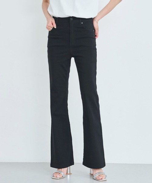 パンツ 「ハイバーストレッチ」「XS~Lサイズ展開」ハイウエスト