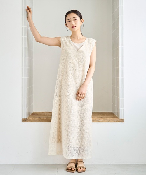 mil（ミル） タンクトップ ノースリーブ 「前後2way」シンプルリブ