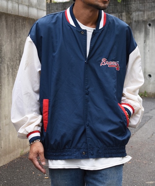 VINTAGE ナイロンジャケット 「ヴィンテージ古着」MLB アトランタ