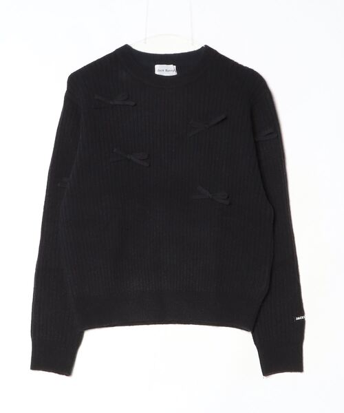 Jack Bunny!!（ジャックバニー） ニット セーター 7G2PLY 袋編みリボン