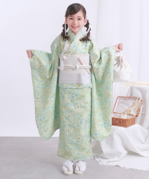 KYOETSU（京越） 着物 七五三 着物 四つ身 7歳 女の子 15点セット