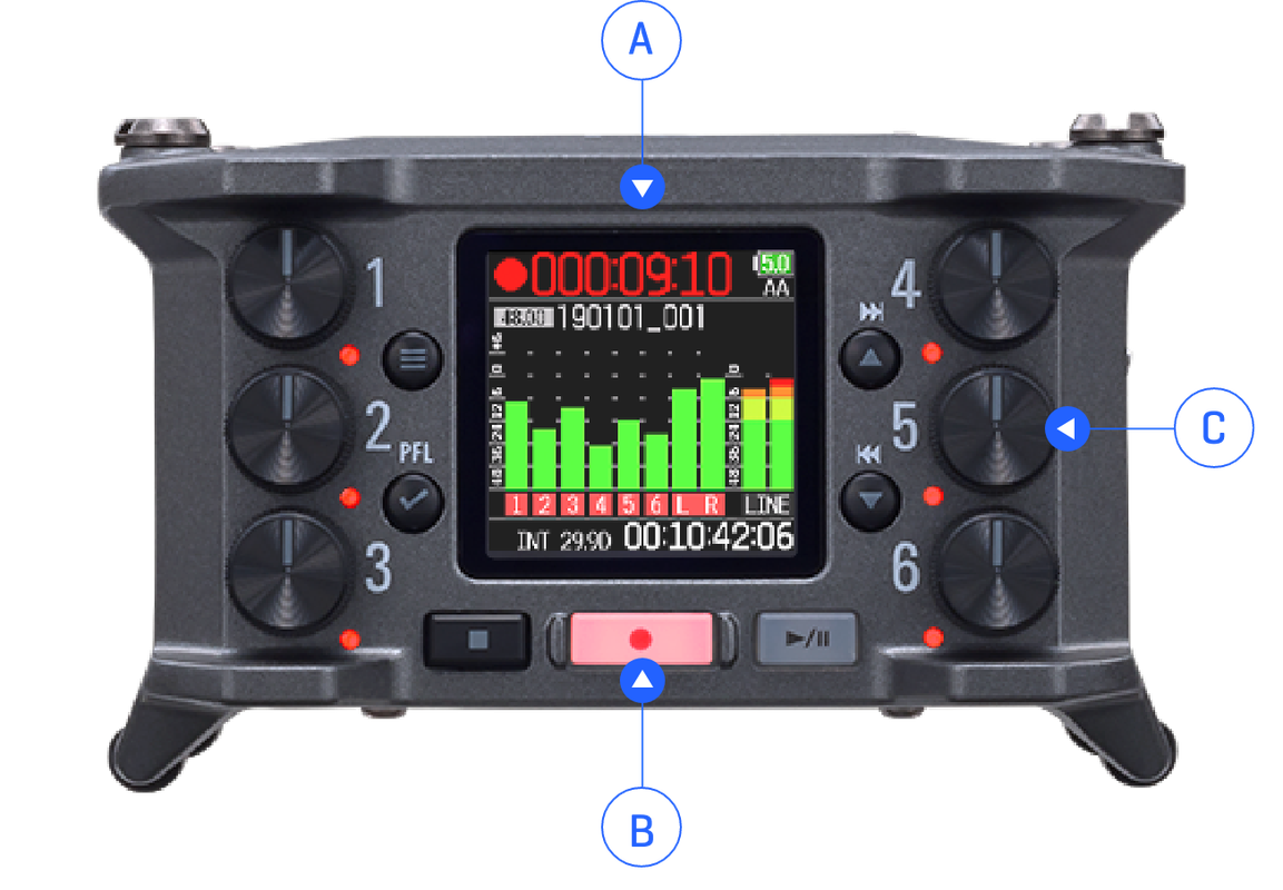 F6 6-Channel Field Recorder | ZOOM