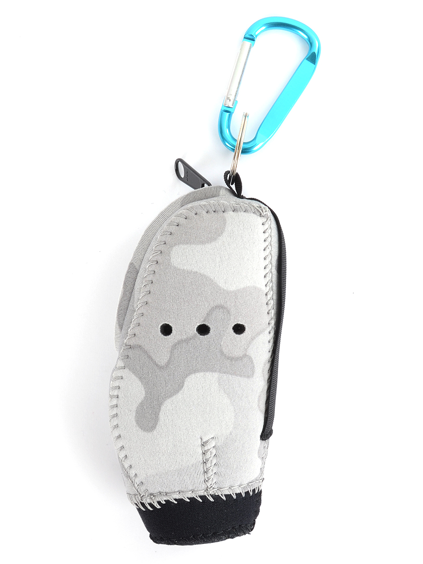 ジープラス キャディバッグ型ボールポーチ(カモフラ)（ブルー