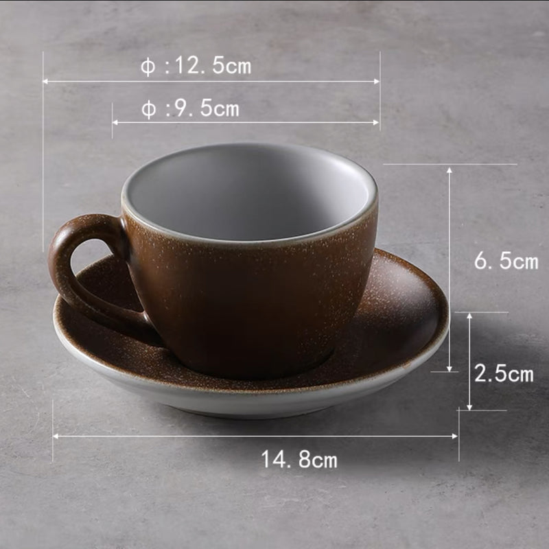 ストーンライクマットマグ&ソーサーセット – acacia