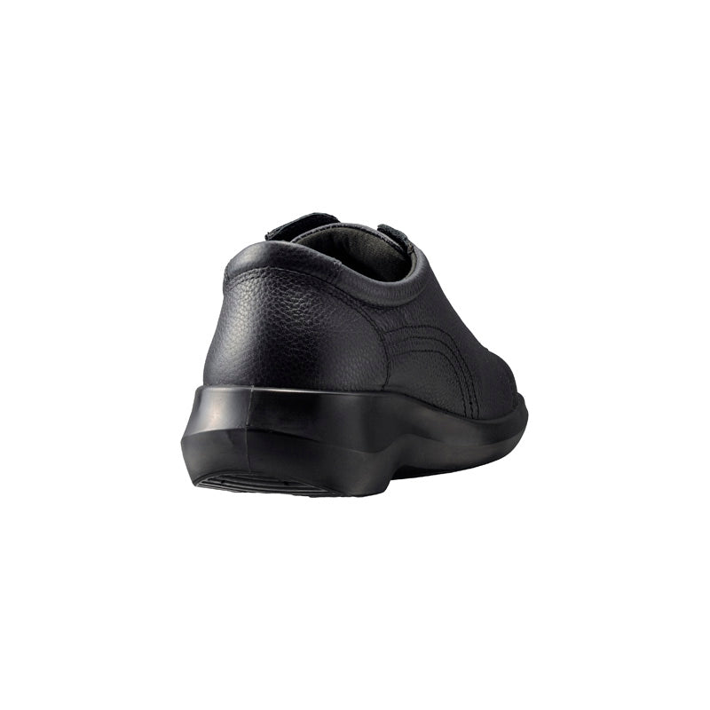 アキレス・ソルボ C 557 黒｜牛革4Eファスナー付きシューズ｜撥水
