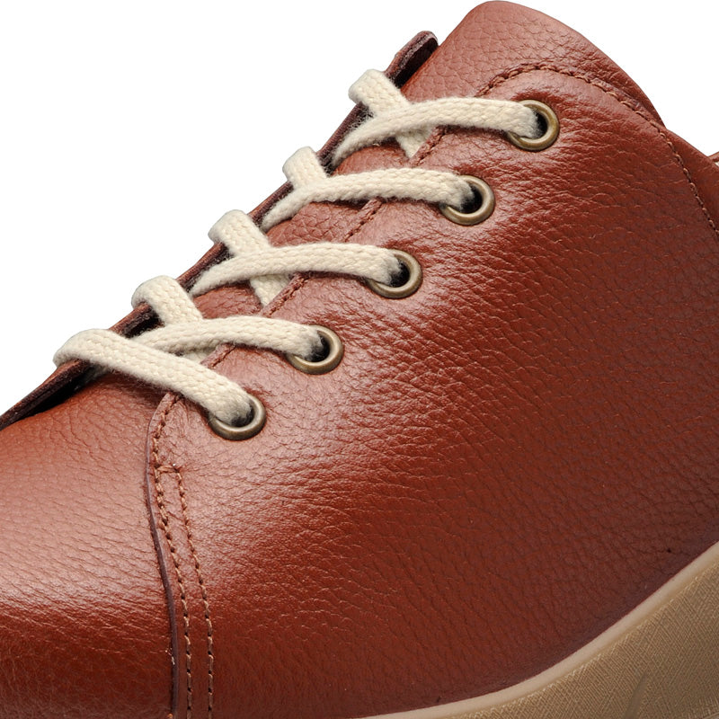 アキレス・ソルボ C 527 ブラウン｜牛革3E ファスナー付きシューズ｜撥水