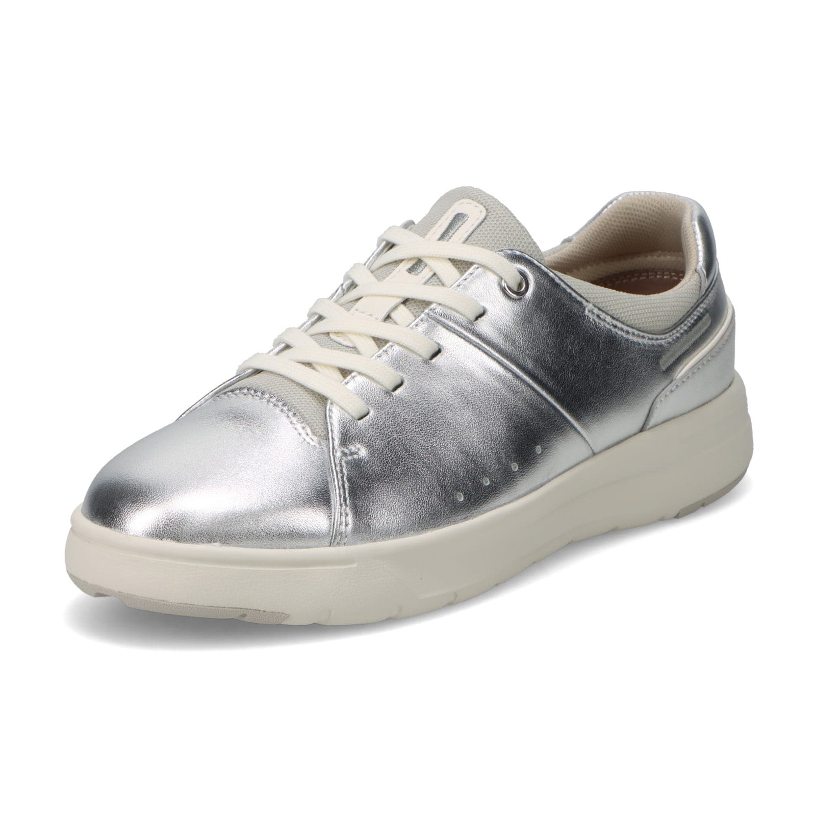 アキレス・ソルボ H 627 シルバー｜レザーコートスニーカー（レース
