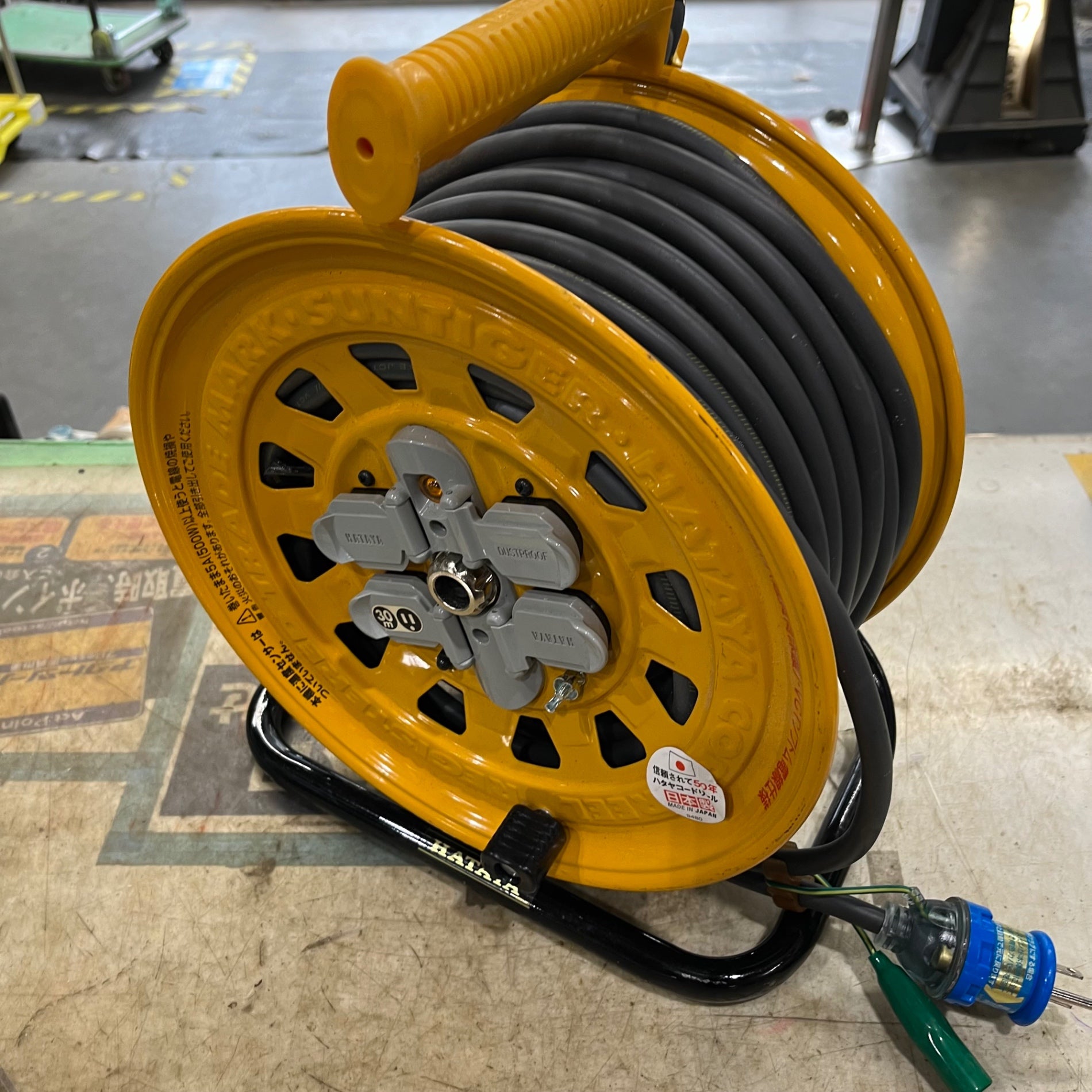 〇ハタヤ(HATAYA) コードリール サンタイガーリール 30m 屋内用 BG